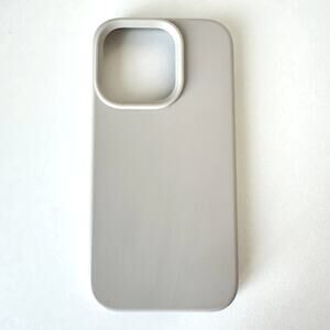 OTOFLY iPhone 14 Pro Silicone Case Bone Grey